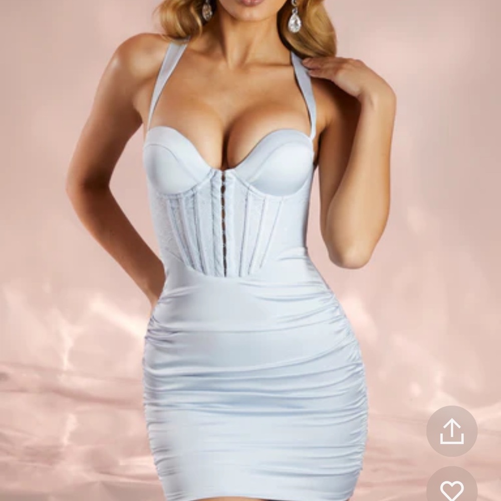 Oh Polly Satin Mini Dress